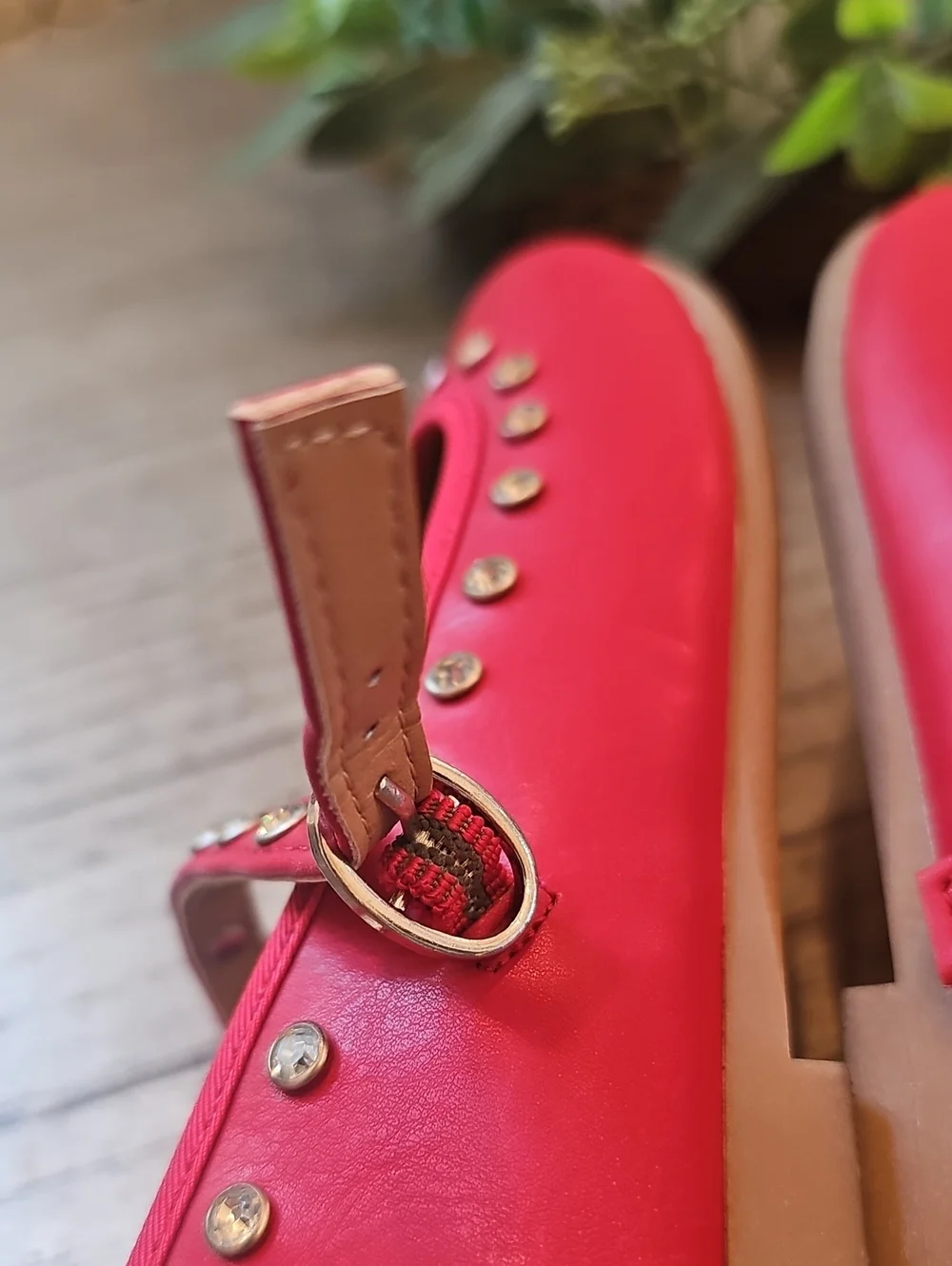 Steve Madden Red Mary Jane Flats Size 3